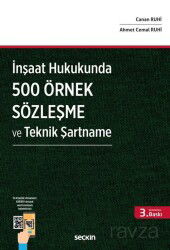 İnşaat Hukukunda 500 Örnek Sözleşme ve Teknik Şartname - Seçkin Yayıncılık