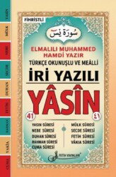 İri Yazılı Orta Boy 41 Yasin Türkçe Okunuş ve Anlamlarıyla - Bilgisayar Hatlı - Fetih Yayınları 