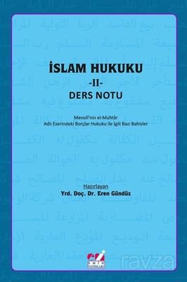 İslam Hukuku II - 1