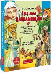 İslam Kahramanları 2 (Çizgi Roman Renkli) (5 Kitap Set) - Bordo Ressam