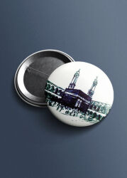 Kabe Minareli Islami Igneli Rozet - Hobbi Tasarim