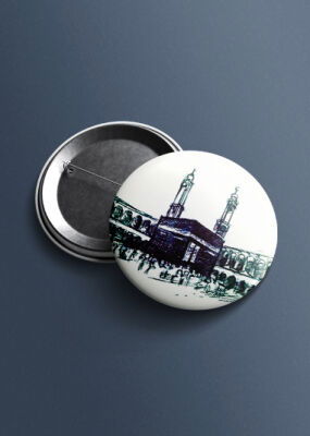 Kabe Minareli Islami Igneli Rozet - 1