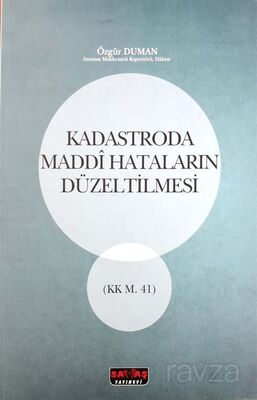 Kadastroda Maddi Hataların Düzeltilmesi - 1