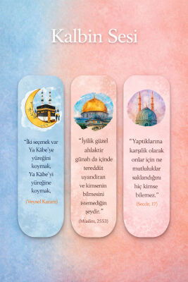 Kalbin Sesi Üçlü Ayraç Seti - Hobbi Tasarim