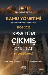 Kamu Yönetimi KPSS Tüm Çıkmış Sorular Tamamı Çözümlü 2006-2025 - Felix Kitap