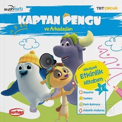 Kaptan Pengu ve Arkadaşları Hikayeli Etkinlik Kitabım 1 - Burhan Yayınları