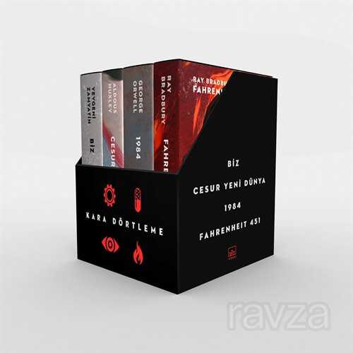 Kara Dörtleme Kutu Set (Biz, Cesur Yeni Dünya, 1984, Fahrenheit 451) - İthaki Yayınları