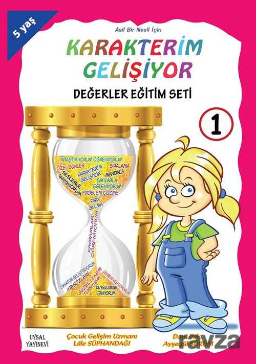 Karakterim Gelişiyor Değerler Eğitim Seti (5 Yaş, 8 Kitap) Kod:207 - Uysal Yayınları (İstanbul)