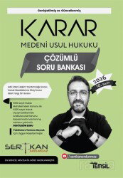 Karar Medeni Usul Hukuku Soru Bankası - Temsil Kitap