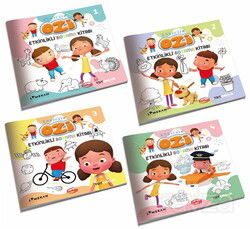 Kardeşim Ozi Etkinlikli Boyama Kitapları Seti (4 Kitap Set) - Burhan Yayınları