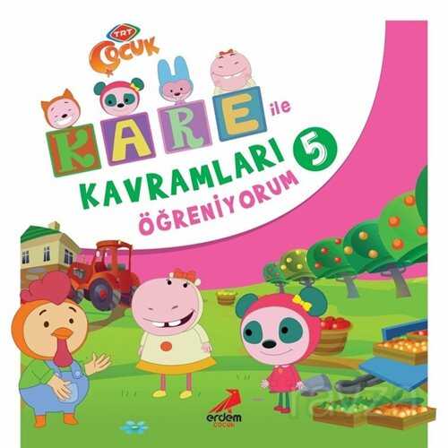 Kare ile Kavramları Öğreniyorum 5 - Erdem Çocuk Yayınları