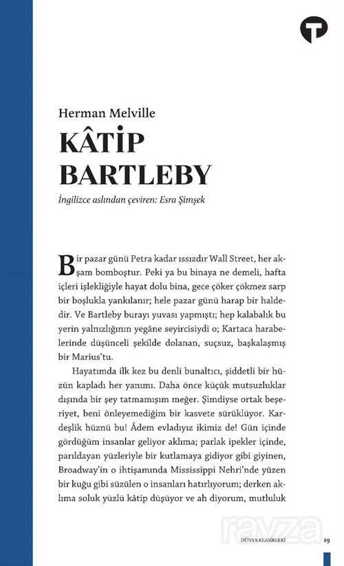 Katip Bartleby: Bir Wall Street Hikayesi - Turkuvaz Kitap