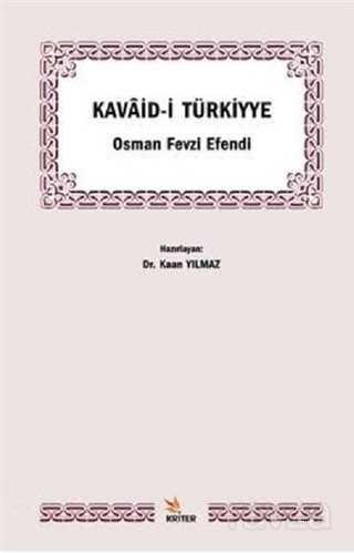 Kavaid-i Türkiyye - Kriter Basım Yayın Dağıtım