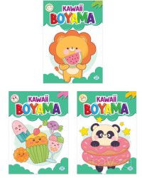 Kawaii Boyama Seti (3 Kitap Takım) - Dokuz Yayınları (Konya)