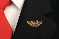 Kelebek Pin Bros Metal Yaka Rozeti - Hobbi Tasarim