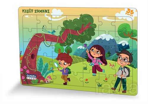 Keşif Zamanı (Eğlenceli Puzzle 2) - Çamlıca Çocuk Yayınları
