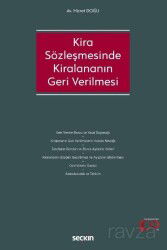 Kira Sözleşmesinde Kiralananın Geri Verilmesi - Seçkin Yayıncılık