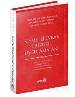 Kıymetli Evrak Hukuku Uygulamaları - 1