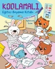 Kodlamalı Eğitici Boyama Kitabı - Eğlenceli Evim (4-5 Yaş / 2. Seviye) - Sincap Kitap