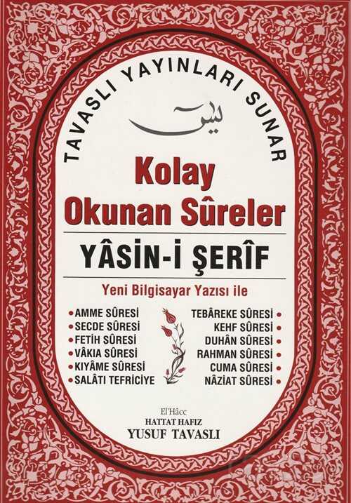 Kolay Okunan Sureler Yasin-i Şerif (Arapça, Cami Boy) (Kod: CB01) - Tavaslı Yayınları