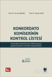 Konkordato Komiserinin Kontrol Listesi - Adalet Yayınevi