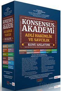 Konsensus Akademi Adli Hakimlik ve Savcılık Konu Anlatımlı Set (12 Fasikül Modüler Set) - 1