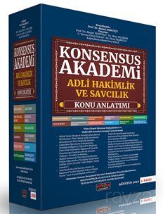 Konsensus Akademi Adli Hakimlik ve Savcılık Konu Anlatımlı Set (12 Modül) - 1