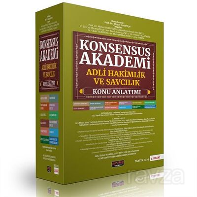 Konsensus Akademi Adli Hakimlik ve Savcılık Konu Anlatımlı Set (12 Modül) - 1