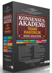 Konsensus Akademi İdari Hakimlik Konu Anlatımlı Set - 1