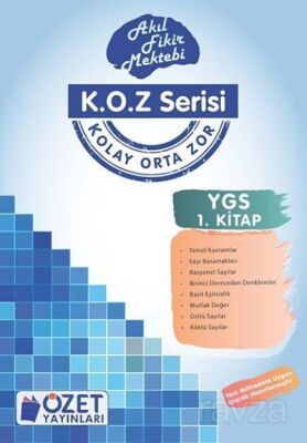 K.O.Z Serisi YGS Matematik 1 - 1