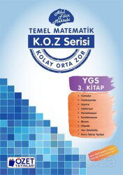 K.O.Z. Serisi YGS Temel Matematik 3. Kitap - Özet Yayınları