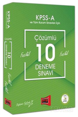 KPSS A Grubu Çözümlü 10 Fasikül Deneme Sınavı - 1