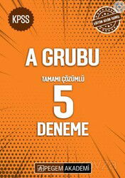 KPSS A Grubu Tamamı Çözümlü 5 Deneme - Pegem Akademi Yayıncılık