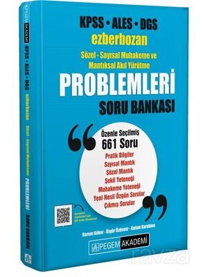KPSS ALES DGS Ezberbozan Sözel-Sayısal Muhakeme ve Mantıksal Akıl Yürütme Problemleri Soru Bankası - 1