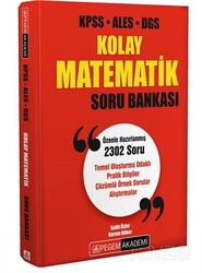 KPSS ALES DGS Kolay Matematik Soru Bankası - Pegem Akademi Yayıncılık (Sınav Kitapları)