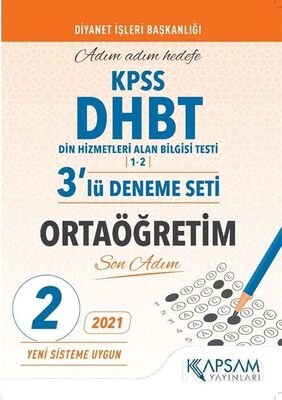 KPSS DHBT Ortaöğretim 3'lü Deneme Seti - 1