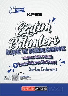 KPSS Eğitim Bilimleri Ölçme ve Değerlendirme Ders İzleme Defteri - 1