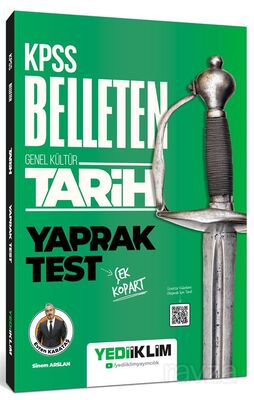 KPSS Genel Kültür Belleten Tarih Çek Kopart Yaprak Test - 1