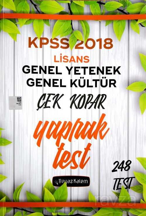 KPSS Genel Yetenek Genel Kültür Çek Kopar Yaprak Test - 1
