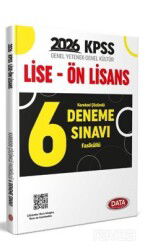 Kpss Gy-Gk Lise Ön Lisans Fasiküllü Karekod Çözümlü 6 Deneme Sınavı - Data Yayınları