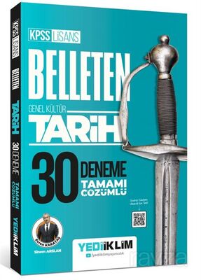 KPSS Lisans Genel Kültür Belleten Tarih Tamamı Çözümlü 30 Deneme - 1