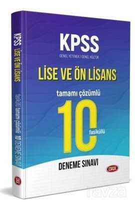 KPSS Lise Ve Ön Lisans Tamamı Çözümlü 10 Fasikül Deneme Sınavı - 1