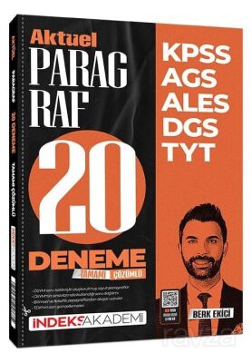 KPSS MEB-AGS ALES DGS TYT Aktüel Paragraf 20 Deneme Çözümlü - İndeks Akademi Yayıncılık