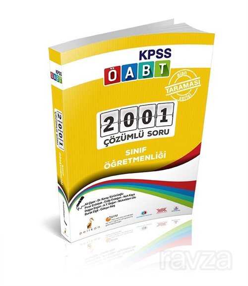 KPSS ÖABT Sınıf Öğretmenliği Alan Taraması 2001 Soru 2001 Çözüm - Pelikan Tıp Teknik Yayınları