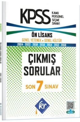 KPSS Ön Lisans ÖSYM Çıkmış Soru Tıpkı Basım Son 7 Yıl Video Çözümlü Kitapçıkları - KR Eğitim Yayınları