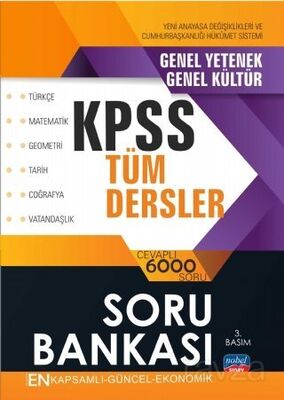 KPSS Tüm Dersler Soru Bankası Türkçe - Matematik - Geometri - Tarih - Coğrafya - Vatandaşlık - 1