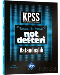 KPSS Vatandaşlık Konu Anlatımlı Not Defteri - KR Eğitim Yayınları
