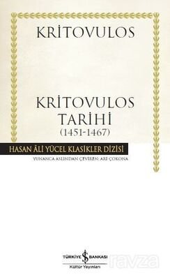 Kritovulos Tarihi (1451-1467) (Karton Kapak) - 1