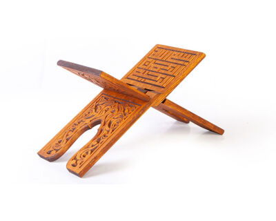 Küçük Boy Selçuklu Oymali Ahsap Rahle - 3