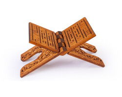 Küçük Boy Selçuklu Oymali Ahsap Rahle - 4